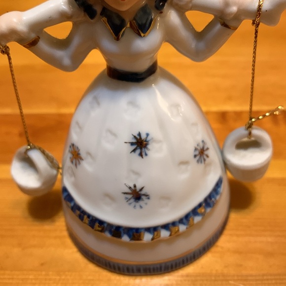 Vintage Lego Porcelian hand painted milk made Bell, EUC - Picture 4 of 12
